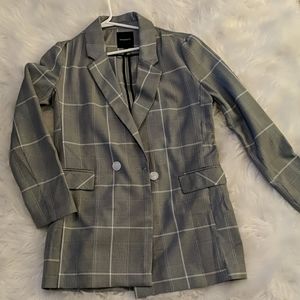 Plaid suit jacket